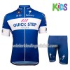 Set Wielershirt + Fietsbroek Kort 2018 Quick Step Floors Kids N001